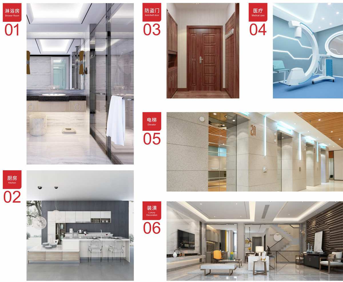 公司產(chǎn)品廣泛適用于裝飾裝潢、電梯、淋浴房、拼接防盜門、廚房設(shè)備、標(biāo)示標(biāo)牌企業(yè)、船舶、醫(yī)療器械等行業(yè)。